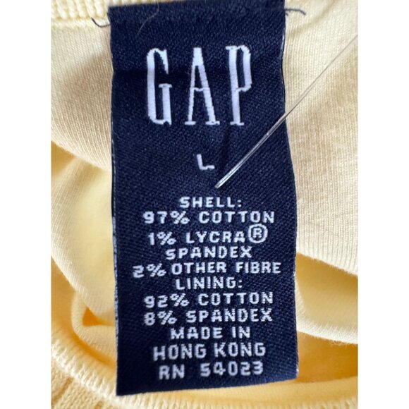 Gap Yellow Cable Knit Tank Top Size Large 97% Cotton Blend Sleeveless Casual Wea - Picture 2 of 16